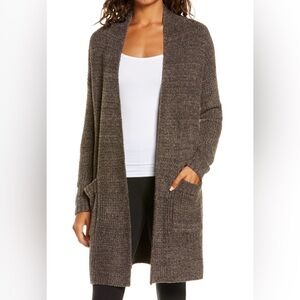 Barefoot Dreams Cozychic Lite Knit Chocolate Cardigan